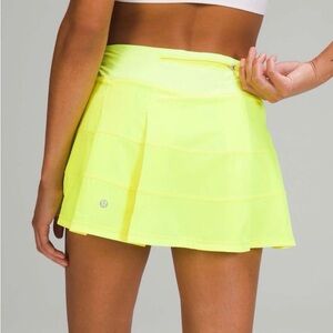 lululemon athletica Highlighter Yellow Pace rival skort